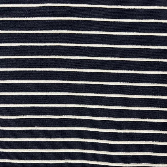 Michael Kors Ottoman Stripe Navy Bodycon Dress Women's Size Large - Picture 8 of 11